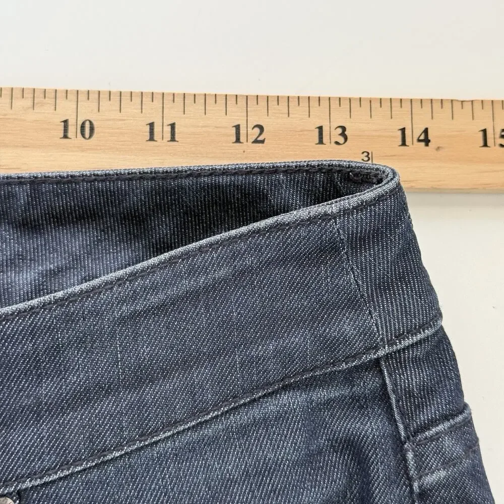 Chicos Jeans Size 00 Short (US 2) Platinum Denim Dark Wash Straight Leg Classic